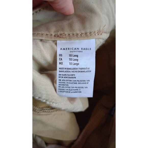 American Eagle Khaki Jegging, Super Stretch, Size 10 Long Work Wear Occupational - Picture 6 of 7